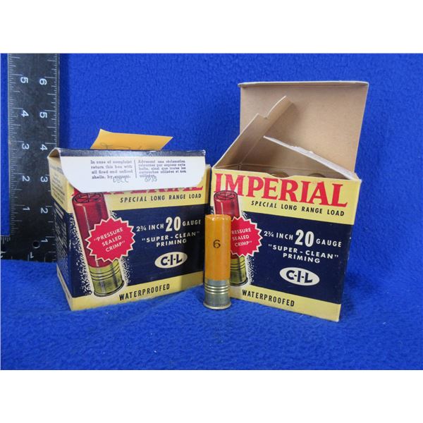 Collector Ammo - 12 Ga. 2 3/4" 6 Shot Imperial Paper Shotshells (Pick Up Only)