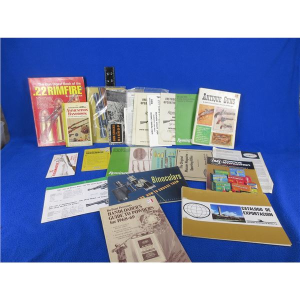Lot of 18+ Gun/Reloading Books, Catalogs, Magazines, Etc.