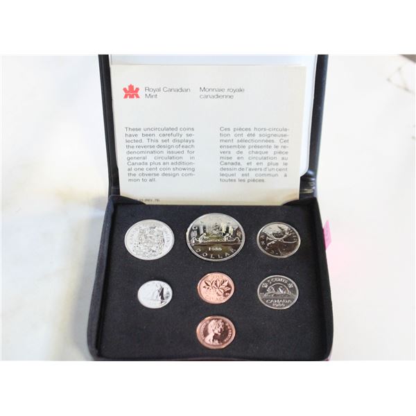 1980 DOUBLE PENNY 7 COIN UNCIRC. SET