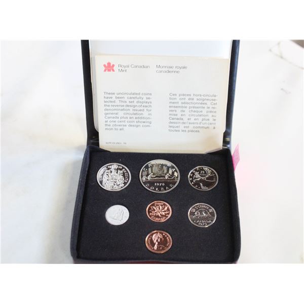 1979 DOUBLE PENNY 7 COIN UNCIRC. SET