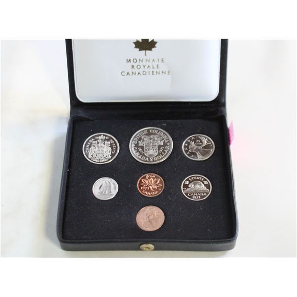 1971 DOUBLE PENNY 7 COIN UNCIRC. SET