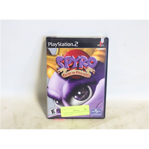 SPYRO: ENTER THE DRAGONFLY PS2 VIDEO GAME