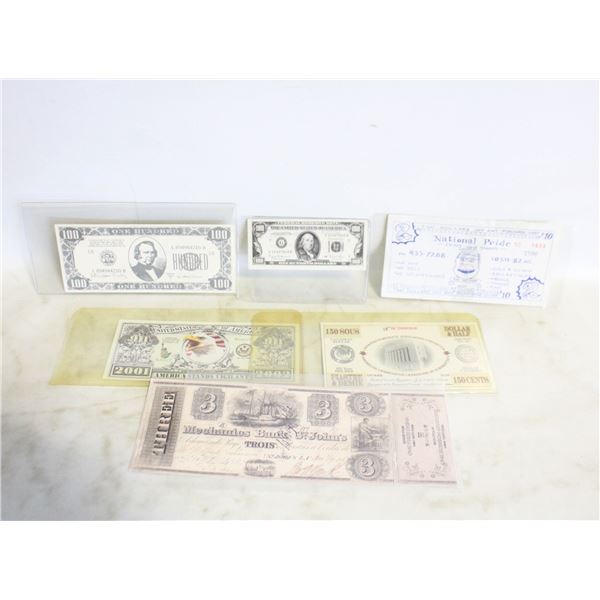 NOVELTY BILLS