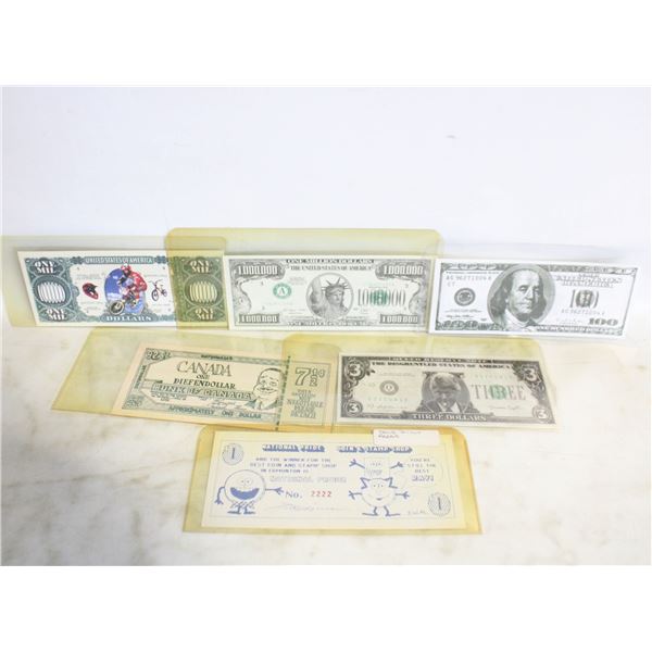 NOVELTY BILLS