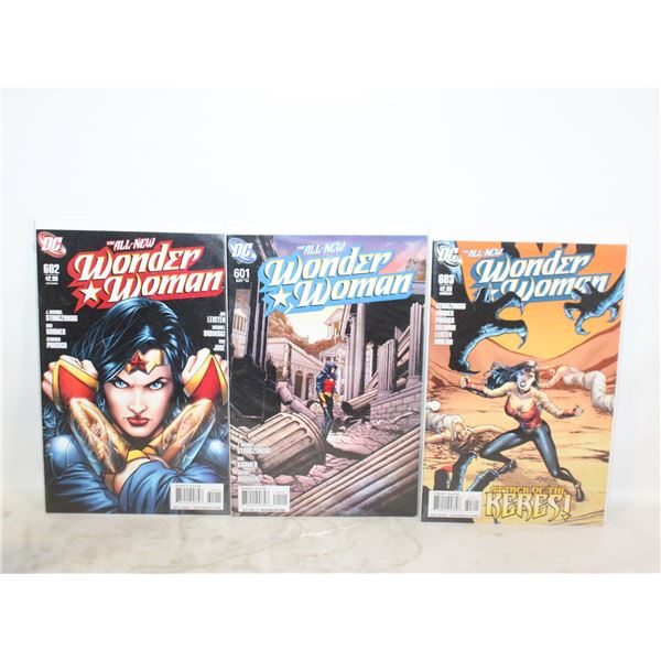 LOT OF 3 WONDER WOMAN COMICS
