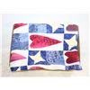 Image 1 : HOME-MADE HEARTS QUILT, 53"X40", COTTON