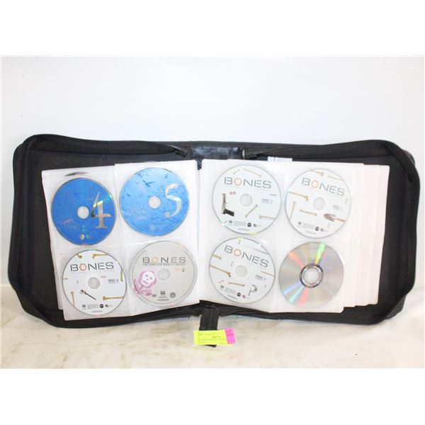 48 DVD MOVIES/SHOWS IN ZIPPERED BINDER