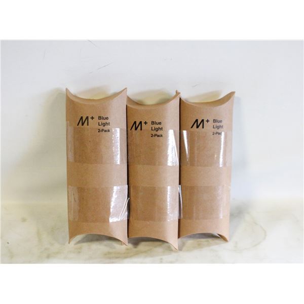 LOT OF 3 PACKS – NEW BLUE LIGHT READERS 2 PK +1.75