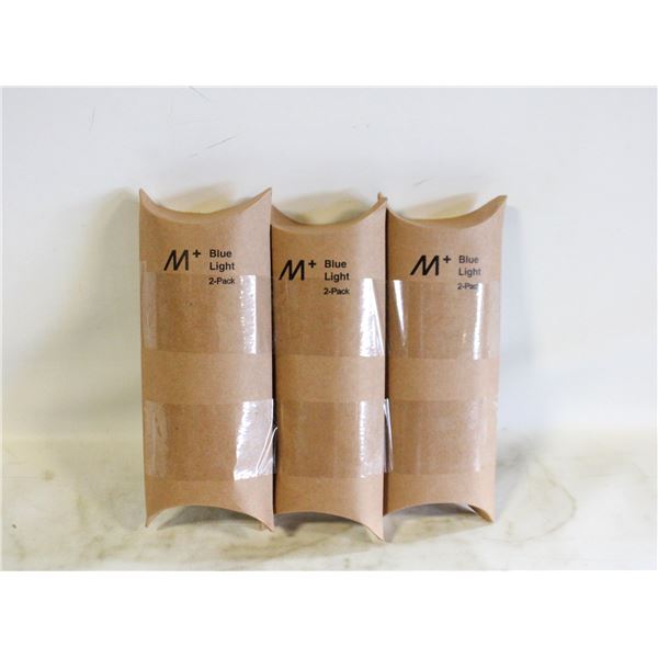 LOT OF 3 PACKS – NEW BLUE LIGHT READERS 2 PK +1.50