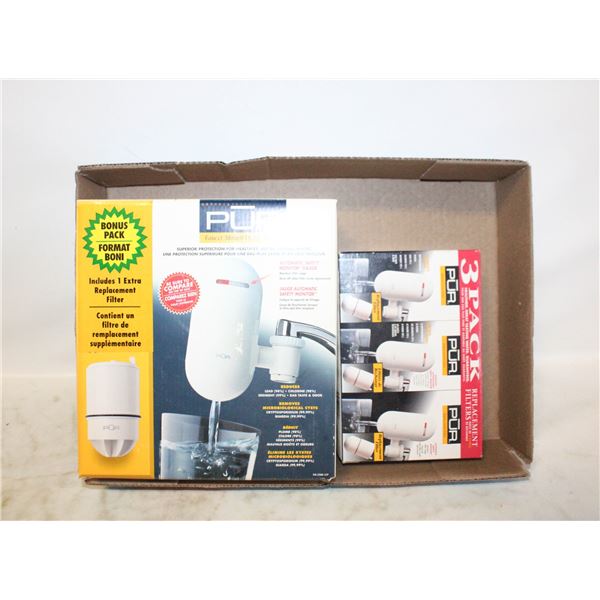 NEW FAUCET MOUNT WATER FILTER &