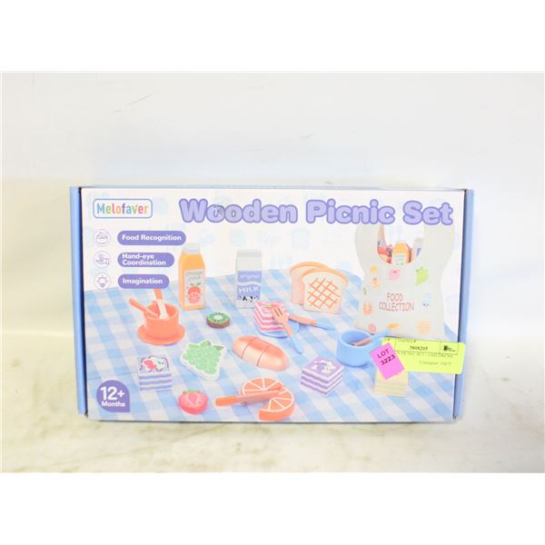 WOODEN PICNIC SET - CHILDRENS TOYS