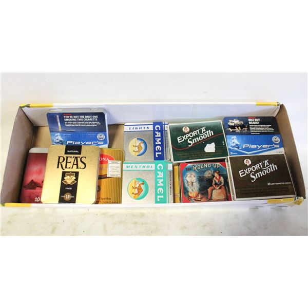 TOBACCO TINS CIGARETTES CIGARS