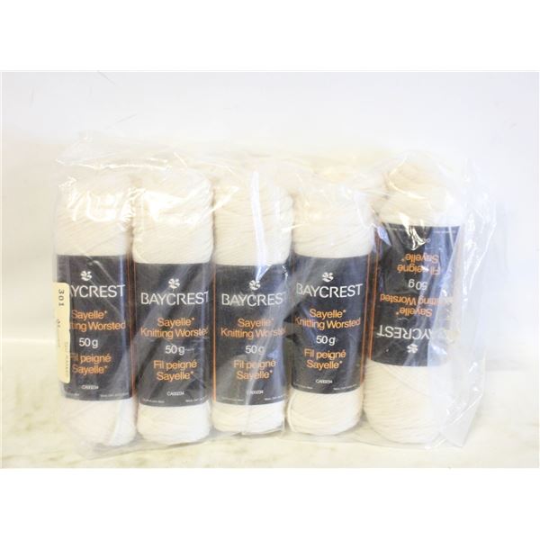 VINTAGE BAYCREST SAYELLE WORSTED YARN LOT