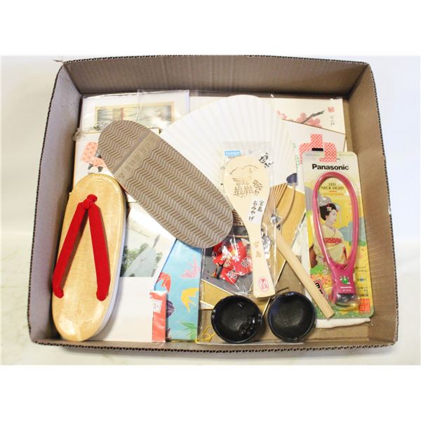JAPANESE TOURIST TYPE SOUVENIRS- BOX LOT ASSORTED