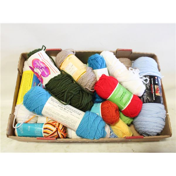 VINTAGE YARN- BOX LOT ASSORTED