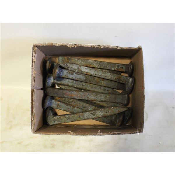 FLAT OF RAILWAY SPIKES