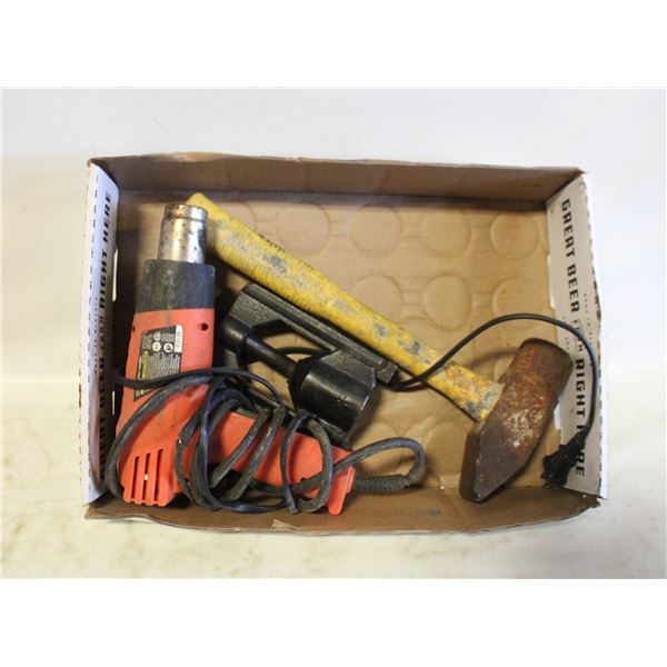 HEAT GUN AND HAMMER
