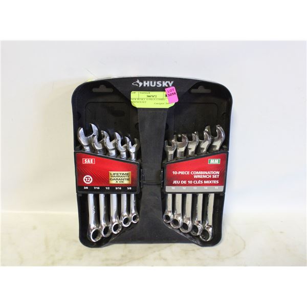 NEW HUSKY 10 PIECE COMBO WRENCH SET