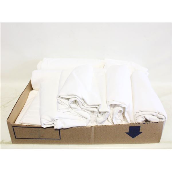 BEDDING- SHEETS/PILLOW CASES- BOX LOT ASSORTED