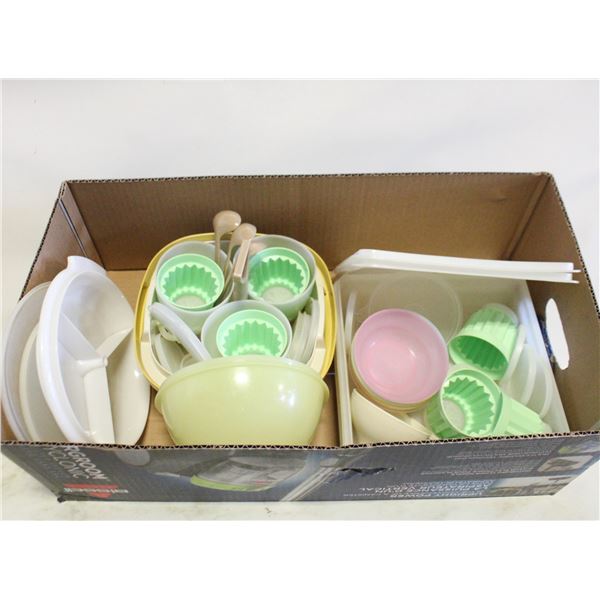 VINTAGE TUPPERWARE- BOX LOT ASSORTED
