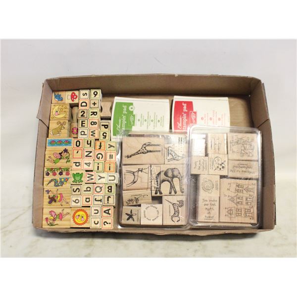 FLAT OF STAMPIN UP! STAMPS + INK (ASSORTED)