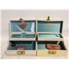 Image 1 : PAIR OF VINTAGE JEWELRY BOXES (WITH KEY