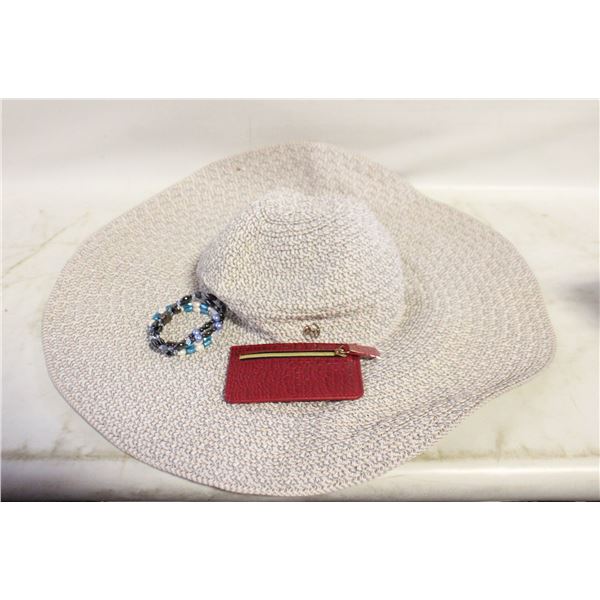 NINE WEST LARGE BRIMMED LADIES SUN HAT +