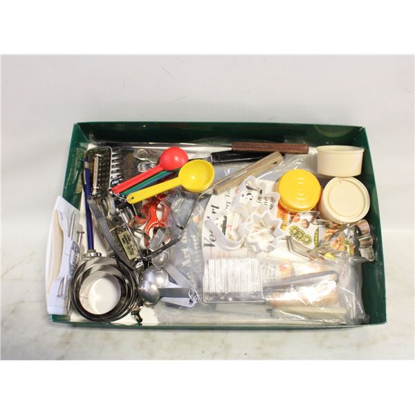 VINTAGE KITCHEN UTENSILS- BOX LOT ASSORTED