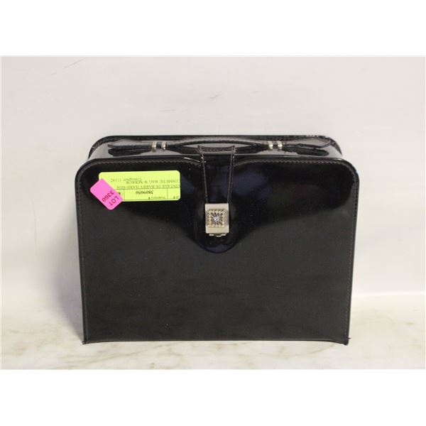 VINTAGE DUBARRY HARD SIDE COSMETIC BAG W/MIRROR