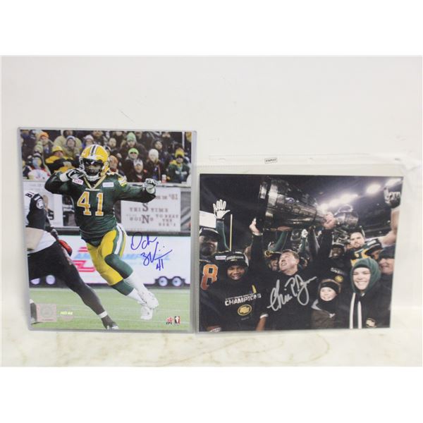 TWO ESKIMOS AUTOGRAPHED 8X10 PHOTOS