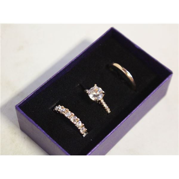 NEW 3PCS/SET RING SET SZ8
