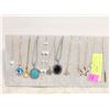 Image 1 : NEW JEWELRY DISPLAY STAND W/NEW 12 NECKLACES
