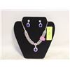 Image 1 : NEW JEWELRY DISPLAY W/ NECKLACE + EARRINGS