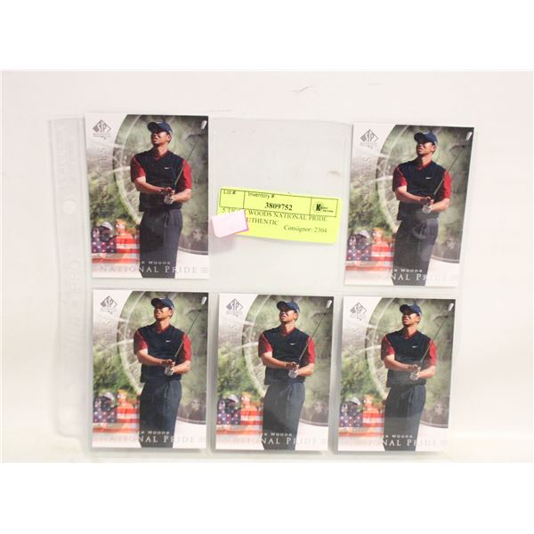 5 TIGER WOODS NATIONAL PRIDE UD SP AUTHENTIC