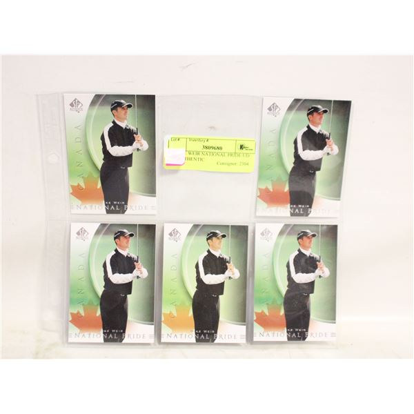 5 MIKE WEIR NATIONAL PRIDE UD SP AUTHENTIC
