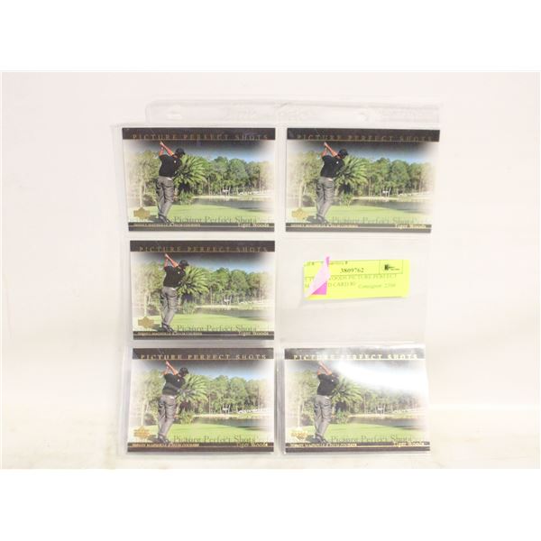 5 TIGER WOODS PICTURE PERFECT SHOTS UD CARD 80
