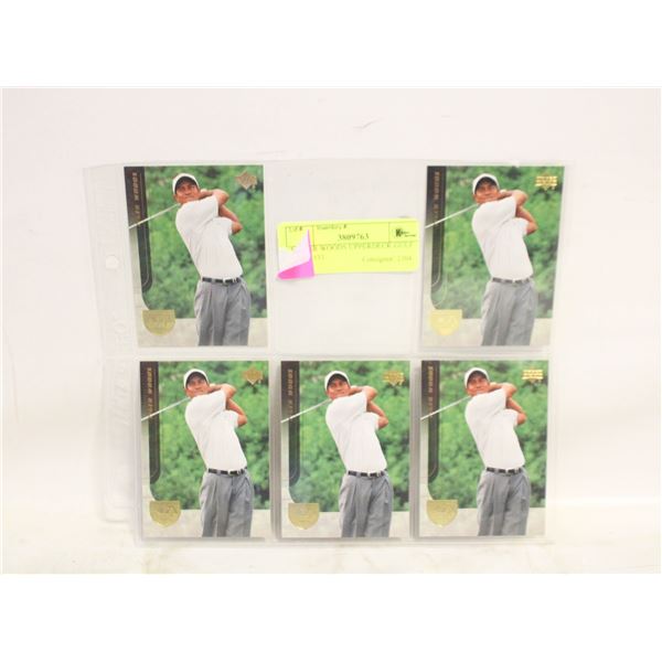 5 TIGER WOODS UPPERDECK GULF CARD #33
