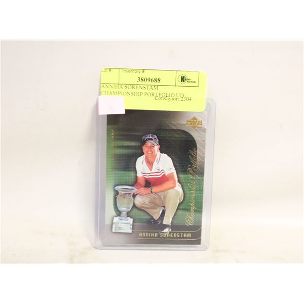 ANNIHA SORENSTAM CHAMPIONSHIP PORTFOLIO UD