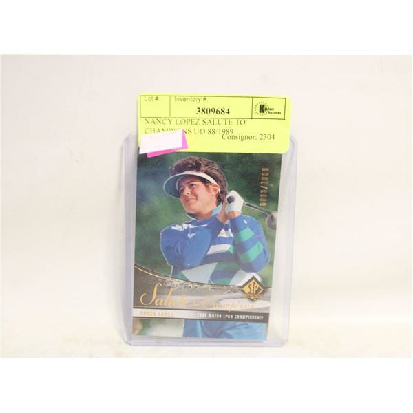 NANCY LOPEZ SALUTE TO CHAMPIONS UD 88/1989