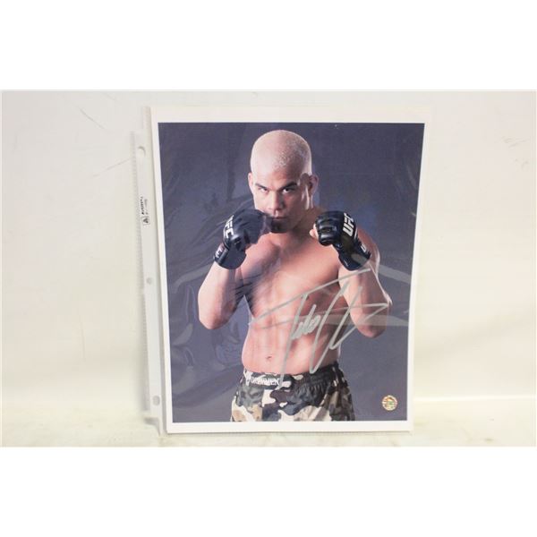 TITO ORTIZ 8X10 AUTOGRAPH PHOTO COA