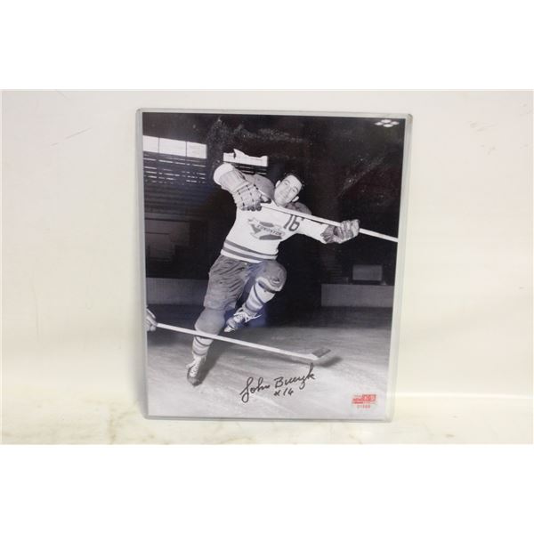 JOHN BUCYK 8X10 AUTOGRAPH PHOTO COA