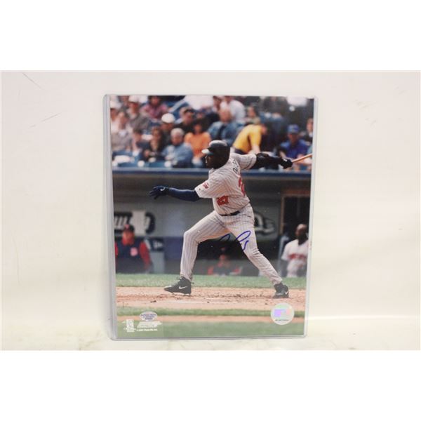 DAVID ORTIZ 8X10 AUTOGRAPH COA