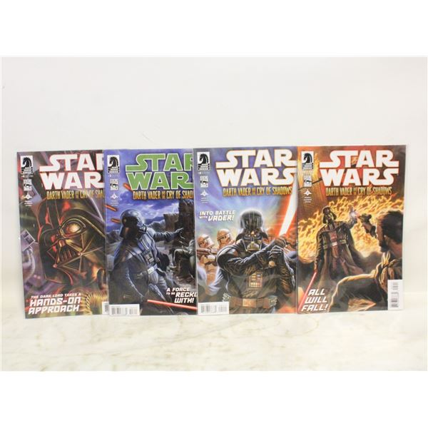FOUR DARTH VADER COMICS