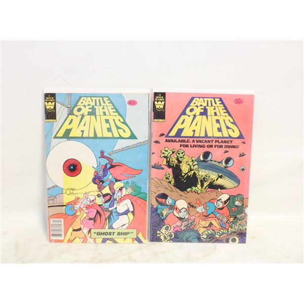 TWO BATTLE OF THE PLANET COMICS