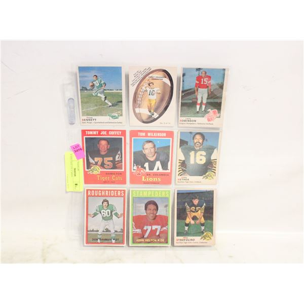 9 VINTAGE CFL CARDS