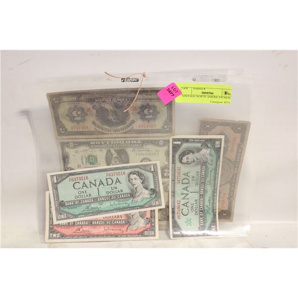 VINTAGE NORTH AMERICAN MONEY