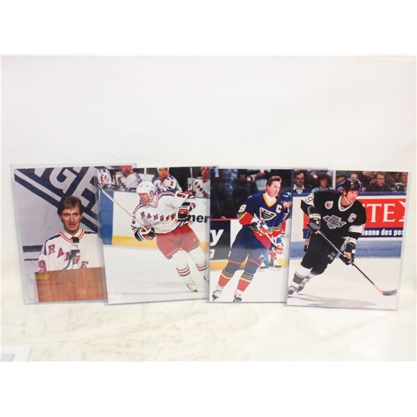 FOUR GRETZKY 8X10 PHOTOS