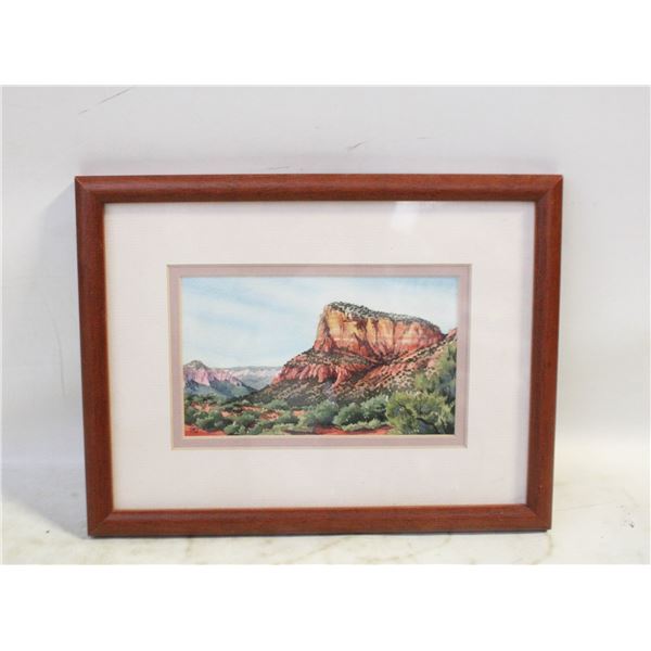 ORIGINAL WATERCOLOR FRAMED