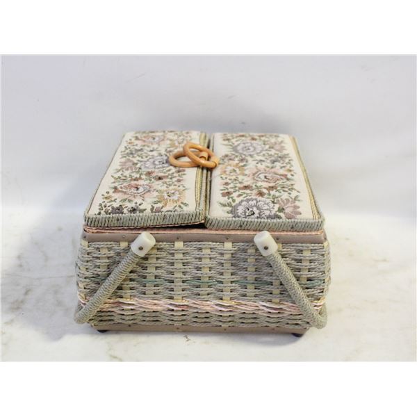 MID CENTURY SEWING BOX