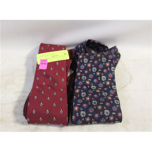 2 CHRISTIAN DIOR NECK TIES